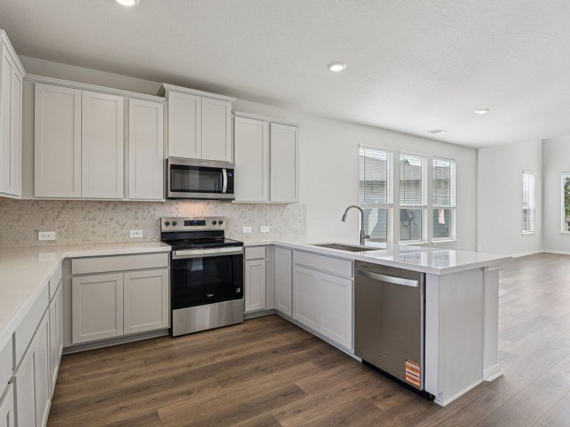 Furnished interior view inside a new home in Remington Ranch, San Antonio (Image 6).