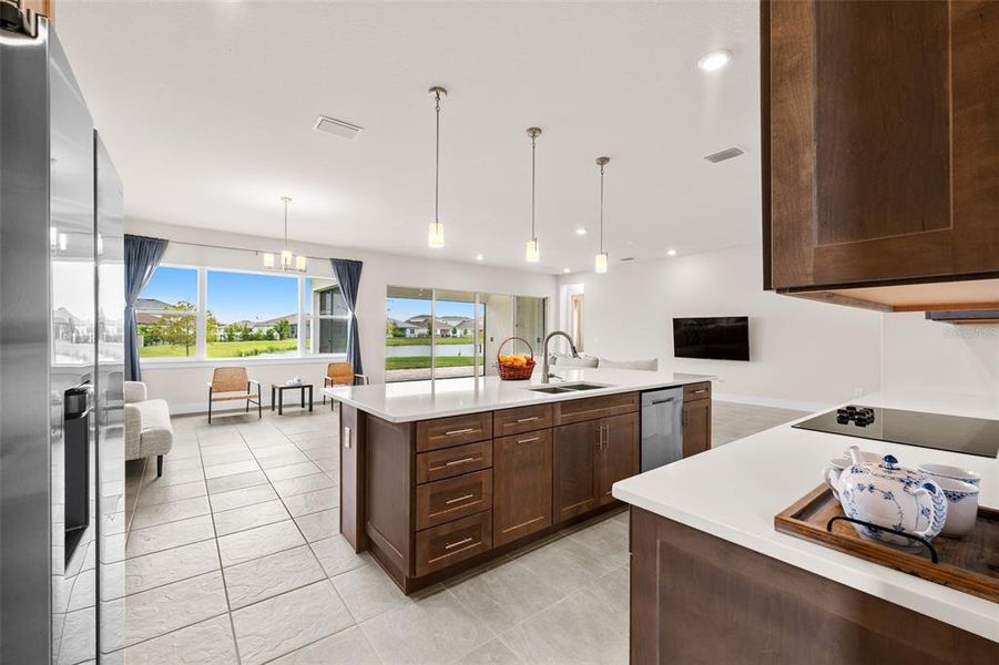 Furnished interior view inside a new home in Robin's Cove at Epperson, Wesley Chapel (Image 15).