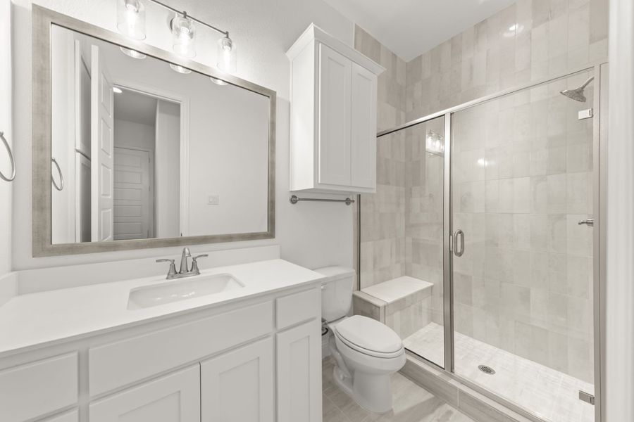 Representative furnished interior of a home built from the Ramsey by Windsor Homes in Estates at Rockhill, Frisco (Image 15).