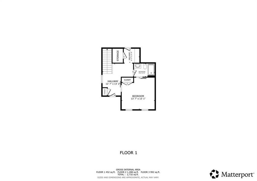 2D floor plan layout of this home in , Woodstock, GA (Image 6).