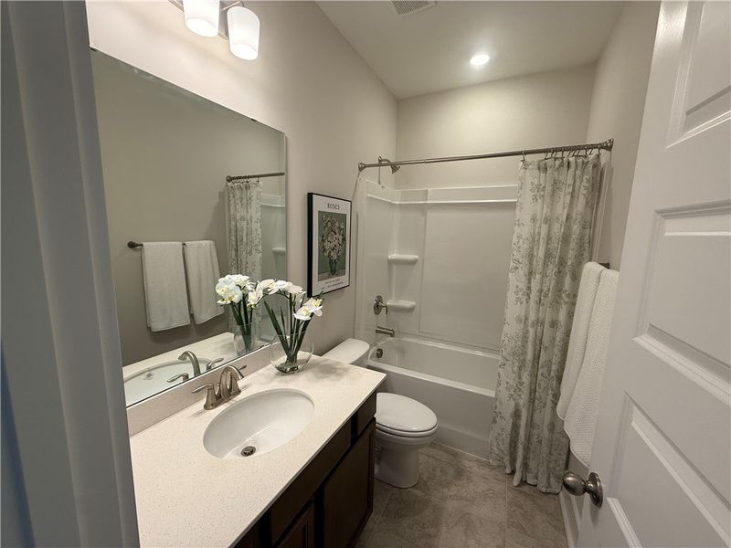 Furnished interior view inside a new home in The Meadows at Midway, Anderson (Image 4).