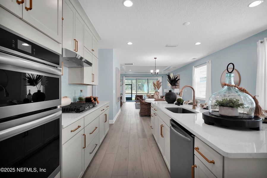 Furnished interior view inside a new home in Seabrook Village at Nocatee, Ponte Vedra (Image 3). Furnished interior view inside a new home in Seabrook Village at Nocatee, Ponte Vedra (Image 3).