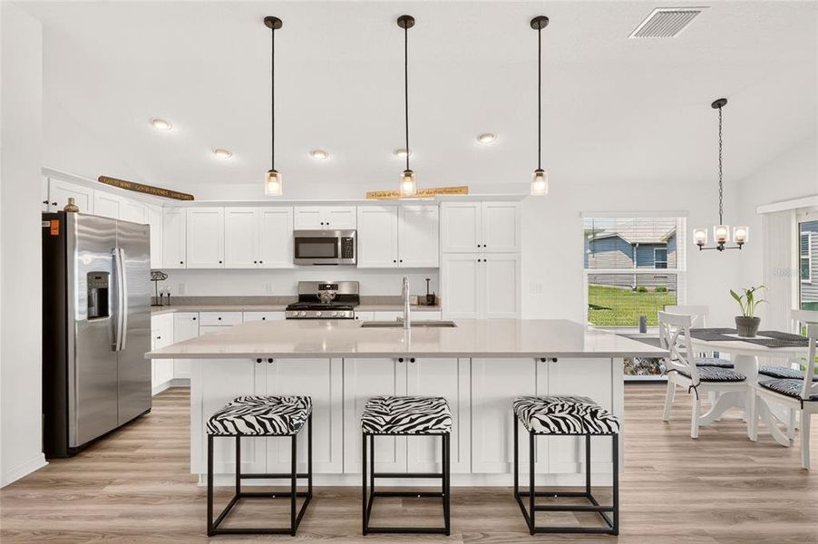 Furnished interior view inside a new home in , The Villages (Image 49).