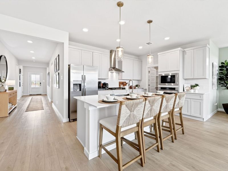Furnished interior view inside a new home in Parks at Foster Crossing, Anna (Image 5).