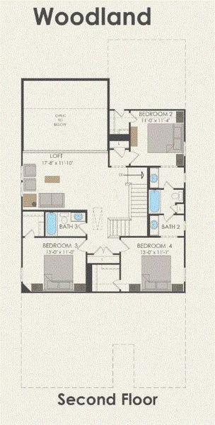 Pulte Homes, Woodland floor plan