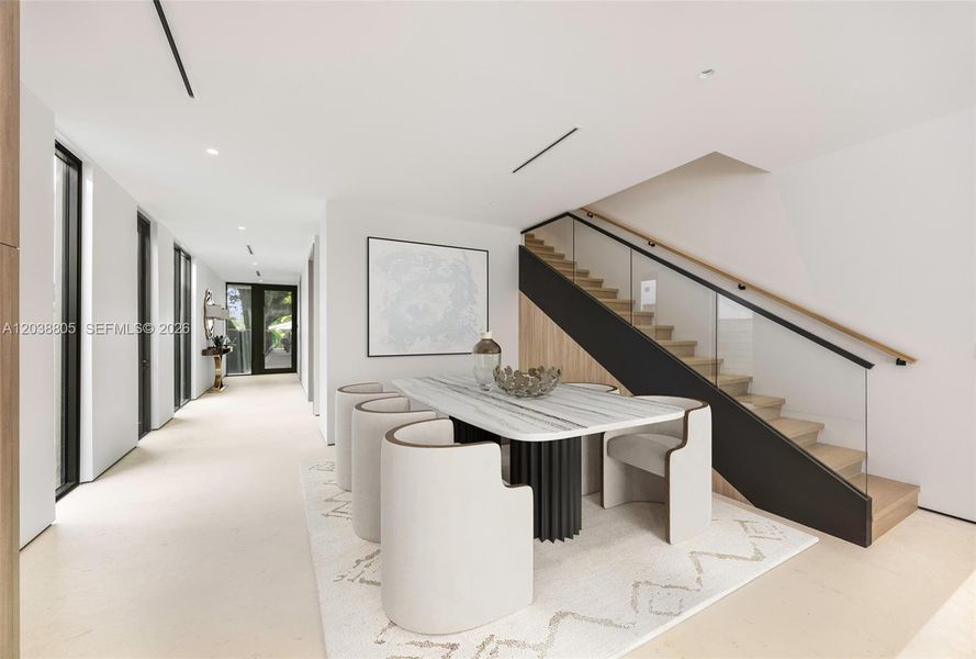 Furnished interior view inside a new home in , Miami (Image 3).