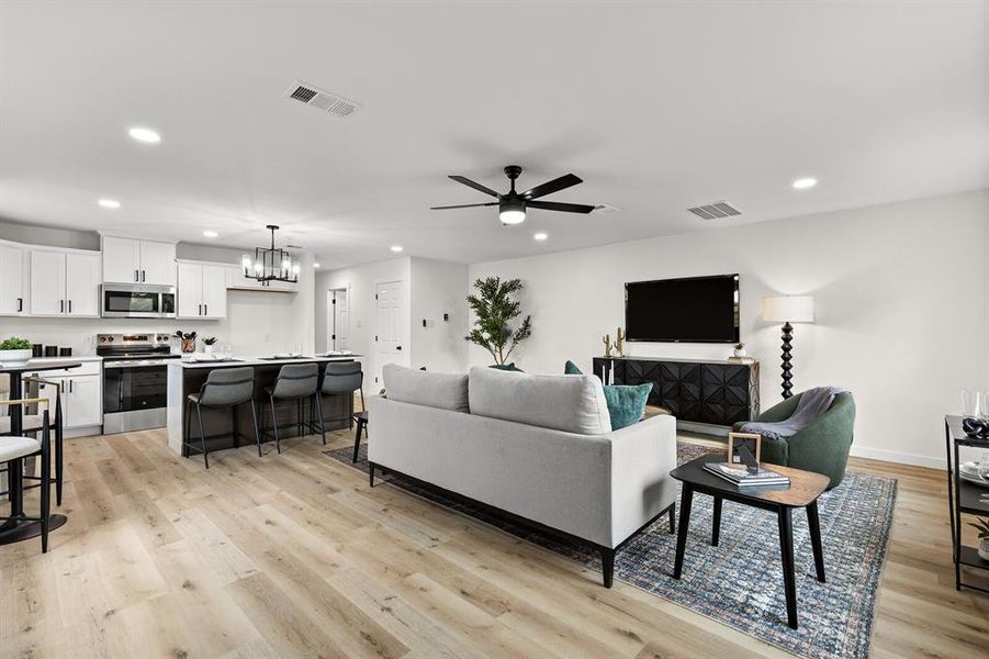 Furnished interior view inside a new home in , Robinson (Image 12).
