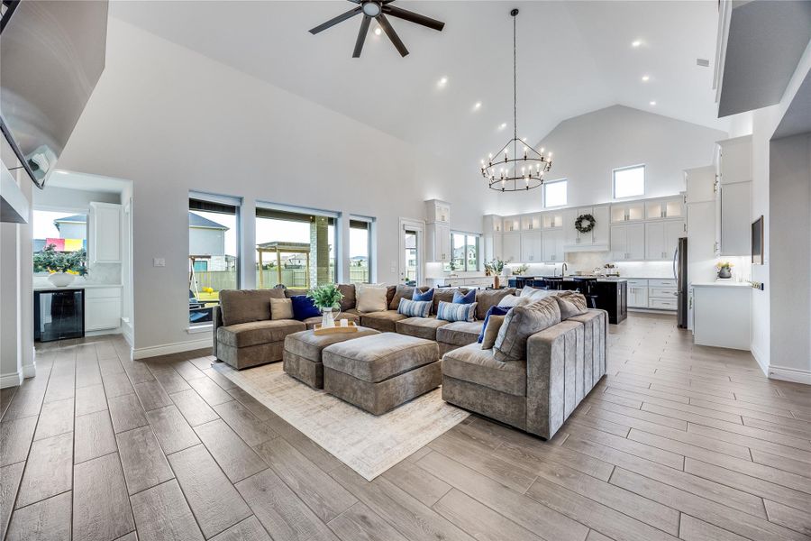 Furnished interior view inside a new home in Santa Rita Ranch 90', Liberty Hill (Image 27). Furnished interior view inside a new home in Santa Rita Ranch 90', Liberty Hill (Image 27).