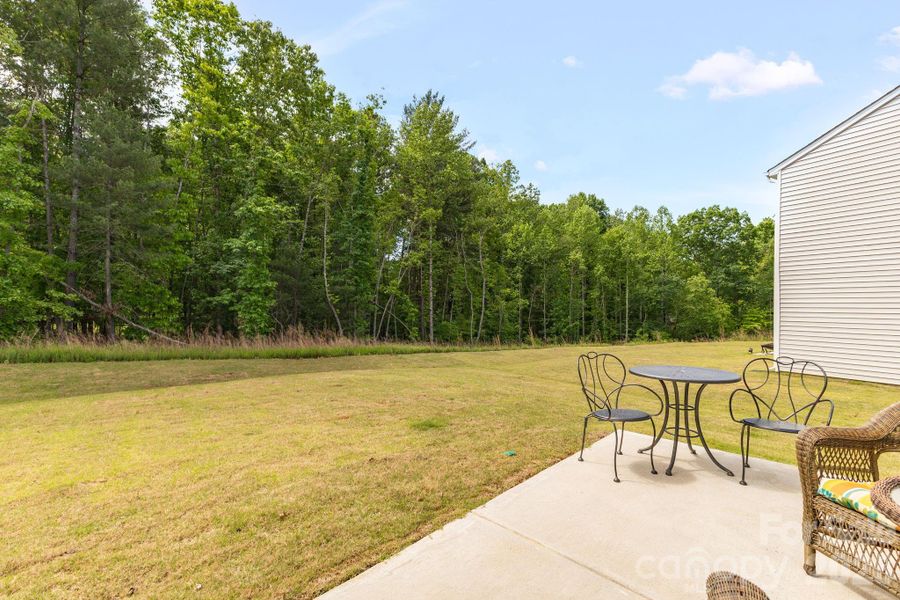 back yard patio