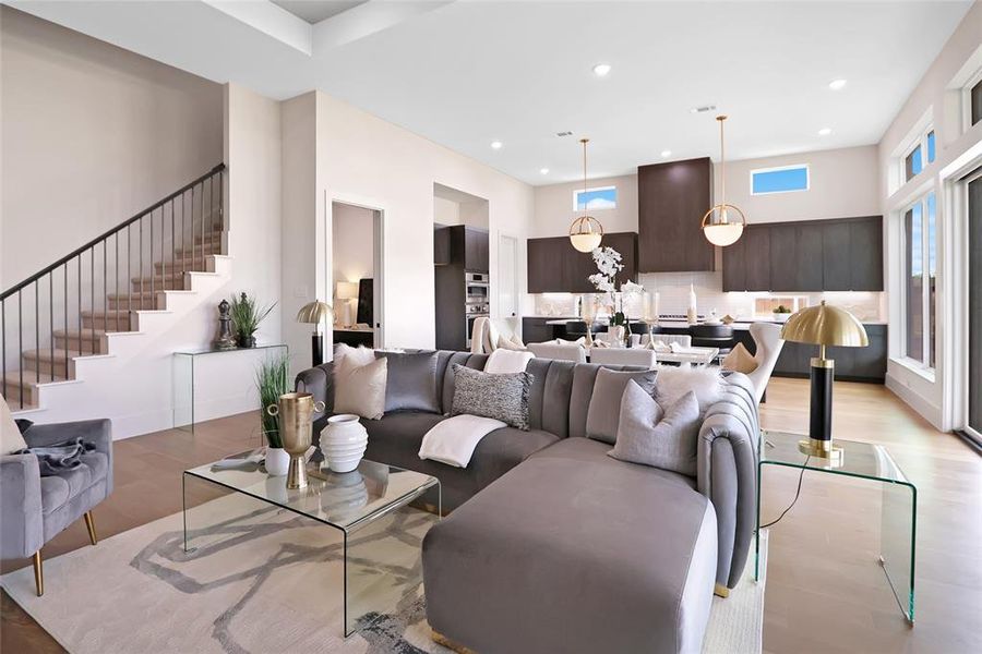 Furnished interior view inside a new home in Rio Vista at Kelly Ranch, Aledo (Image 17).