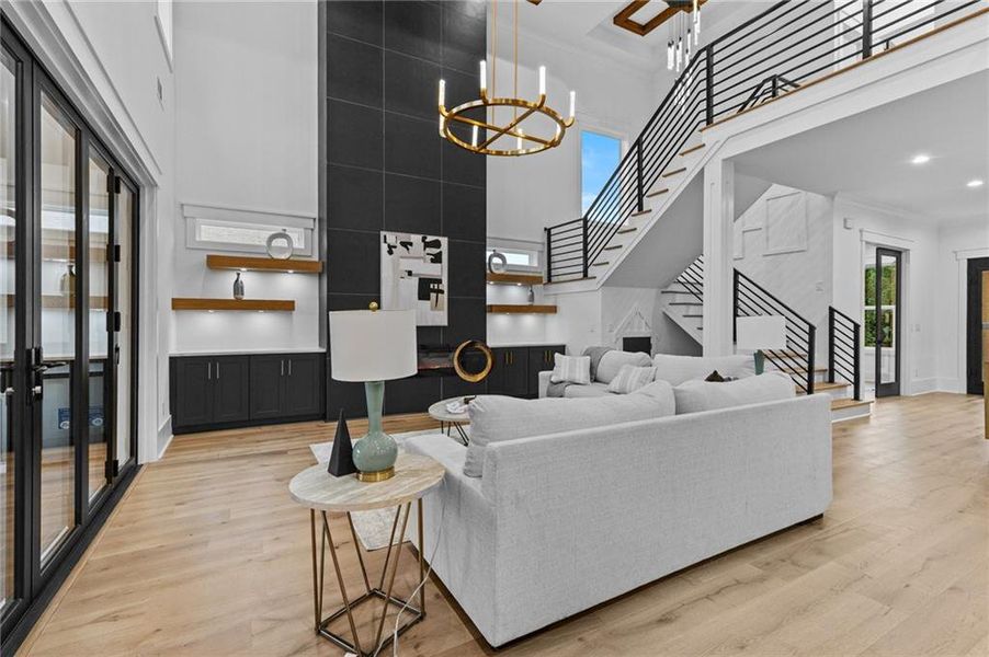 Furnished interior view inside a new home in , Braselton (Image 16). Furnished interior view inside a new home in , Braselton (Image 16).