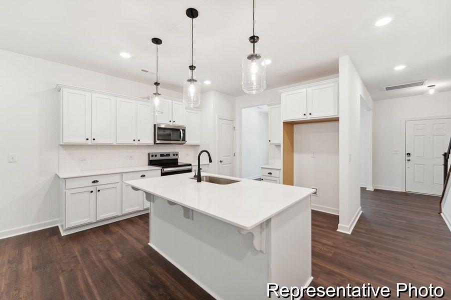 Furnished interior view inside a new home in Lake Royale, Louisburg (Image 3). Furnished interior view inside a new home in Lake Royale, Louisburg (Image 3).