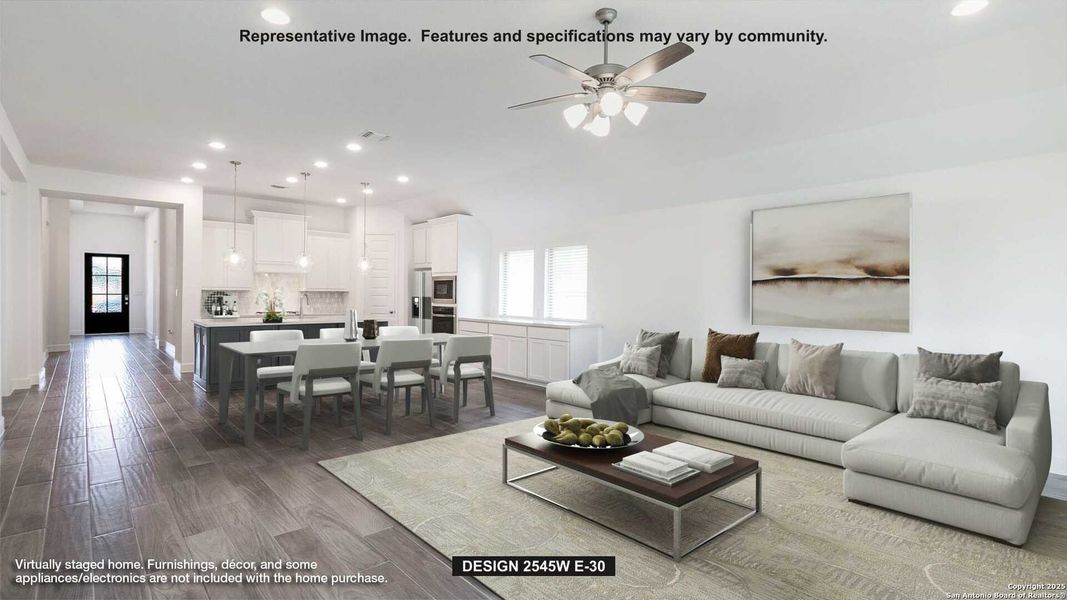 Furnished interior view inside a new home in Haby Hill 50', San Antonio (Image 3).