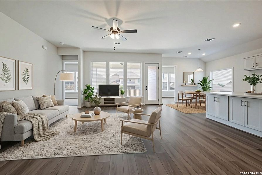 Furnished interior view inside a new home in Foxbrook, Cibolo (Image 5).