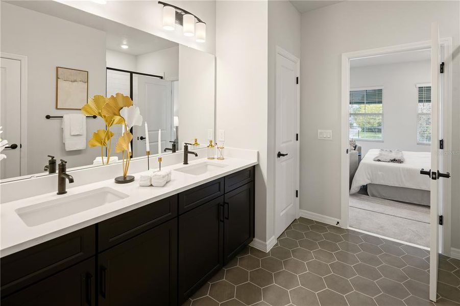 Furnished interior view inside a new home in , Orlando (Image 19). Furnished interior view inside a new home in , Orlando (Image 19).