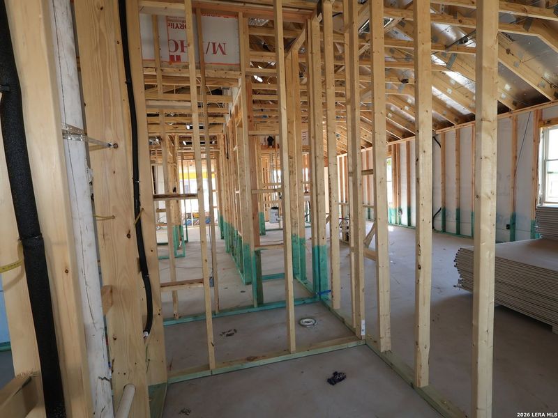 In-progress construction of a new home in Meadows at Clear Springs, New Braunfels, TX (Image 23).