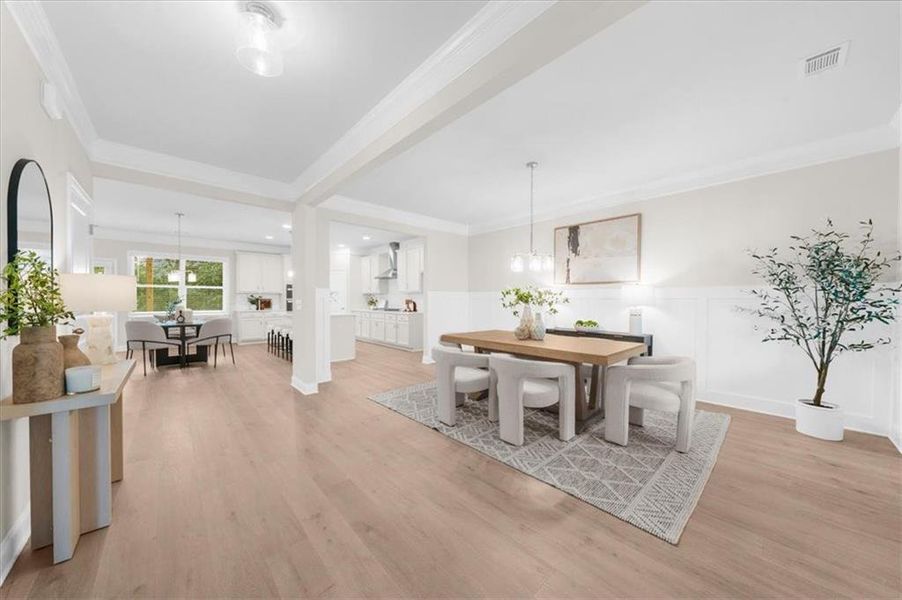 Furnished interior view inside a new home in River Rock, Ball Ground (Image 37).