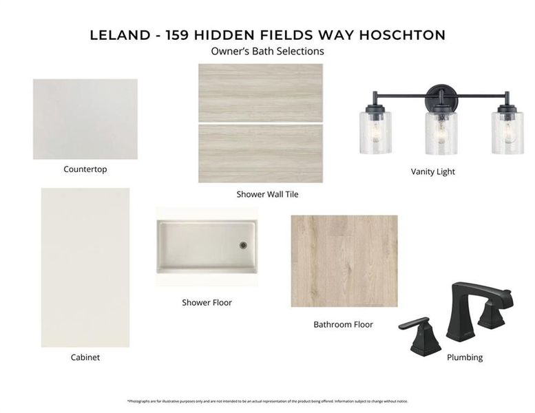 Sample of building materials used in homes in Hidden Fields, Hoschton (Image 4).