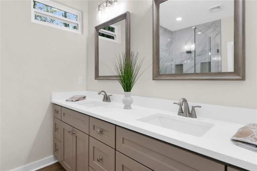 Close-up of interior finishes inside a home in , Atlanta (Image 20).