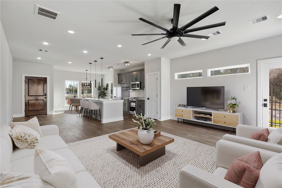 Furnished interior view inside a new home in , Houston (Image 11).