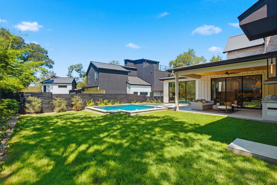 Exterior details and patio area of a home in , Austin (Image 25).