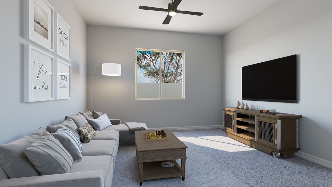 Representative furnished interior of a home built from the Iris Plan 60-1 by Tri Pointe Homes in Abel Ranch, Goodyear (Image 12). Representative furnished interior of a home built from the Iris Plan 60-1 by Tri Pointe Homes in Abel Ranch, Goodyear (Image 12).