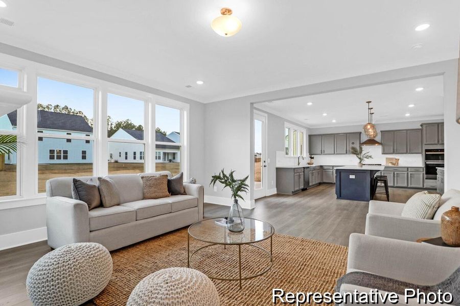 Furnished interior view inside a new home in , Ravenel (Image 14).