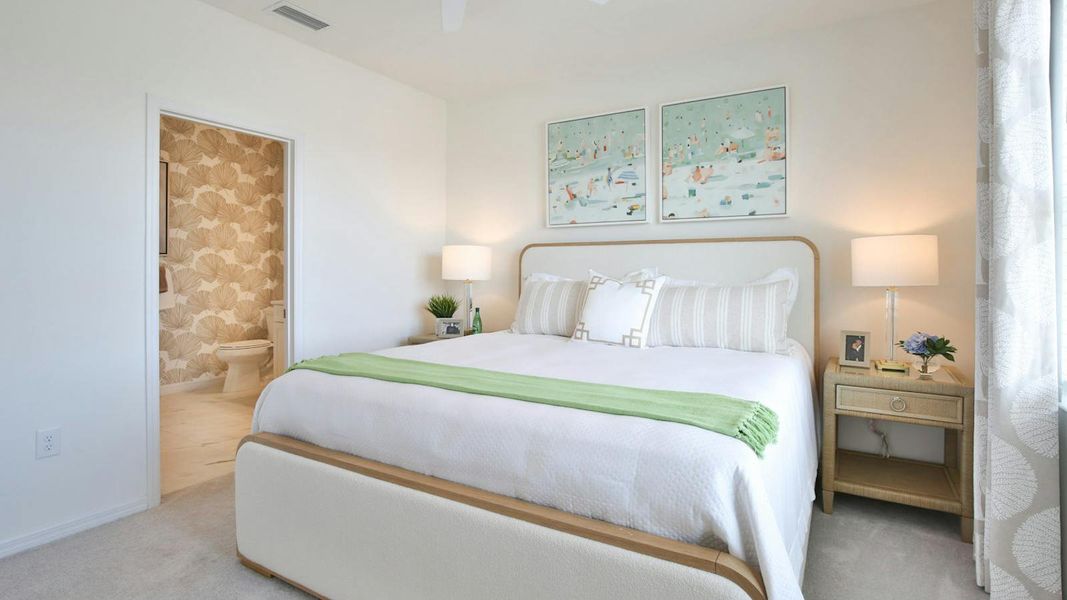 Furnished interior view inside a new home in Palm Grove Real Estate and Homes for Sale in Lakewood Ranch, FL - Neal Communities, Lakewood Ranch (Image 17).
