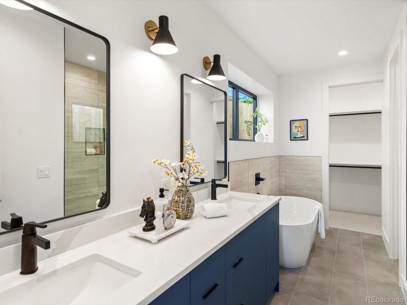 Furnished interior view inside a new home in , Denver (Image 12).