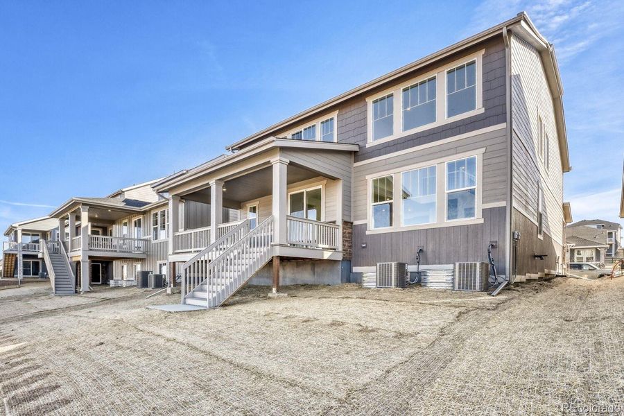 Exterior details and patio area of a home in Newlin Crossing, Parker (Image 2).