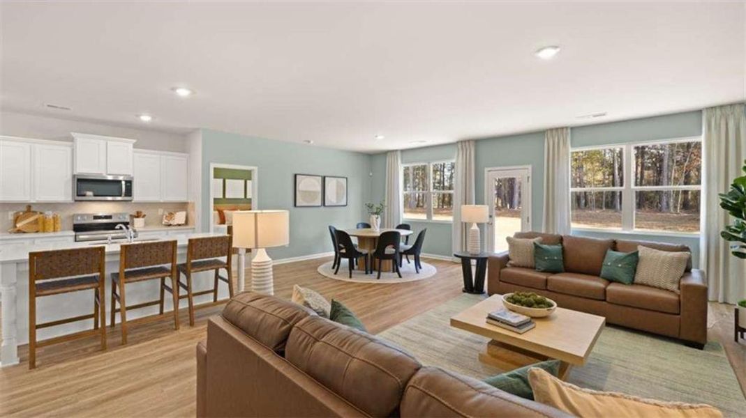Furnished interior view inside a new home in Poplar Preserve, Newnan (Image 28).