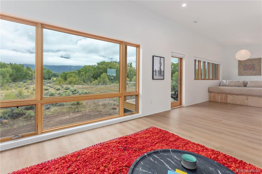 Looking towards the bedroom of Unit 1.