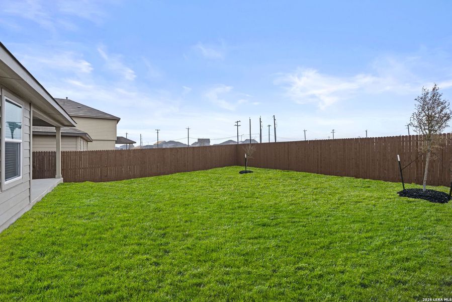 Exterior details and patio area of a home in Avenida, Converse (Image 3). Exterior details and patio area of a home in Avenida, Converse (Image 3).