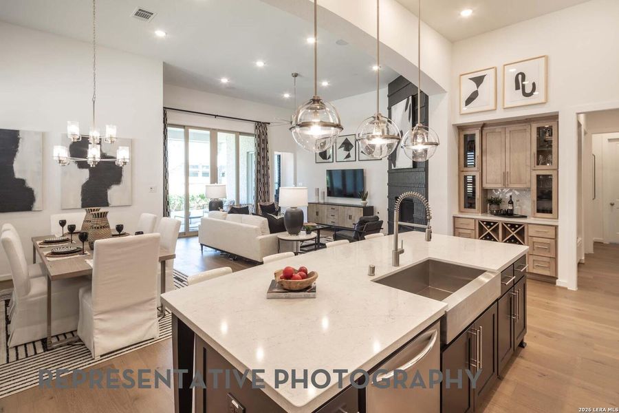 Furnished interior view inside a new home in The Ranches at Creekside, Boerne (Image 23).