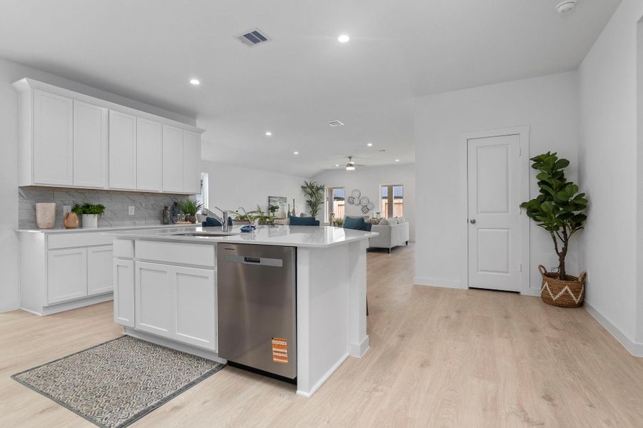 Furnished interior view inside a new home in Tamarron, Fulshear (Image 14).