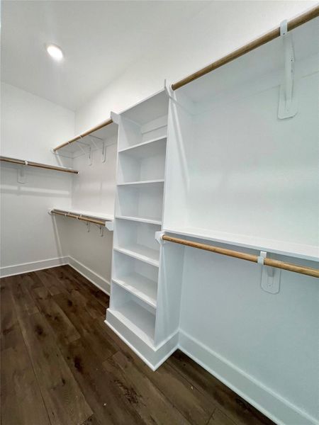 Master walk in closet Master walk in closet