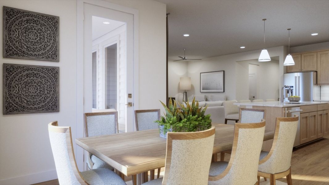 Representative furnished interior of a home built from the 4054 by Risewell Homes in Parkton Square, Kyle (Image 7).