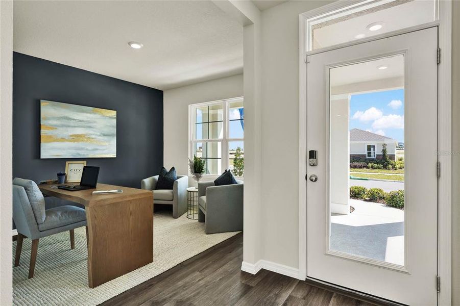 Furnished interior view inside a new home in Windrose, Apopka (Image 2).