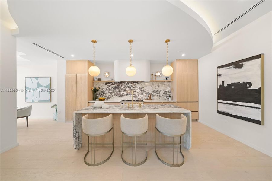 Furnished interior view inside a new home in , Miami Beach (Image 82).