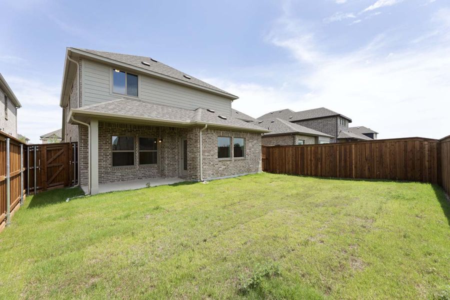 Representative exterior details of a home built from the Archer by Pacesetter Homes in The Reserve at Spiritas Ranch, Little Elm (Image 27). Representative exterior details of a home built from the Archer by Pacesetter Homes in The Reserve at Spiritas Ranch, Little Elm (Image 27).