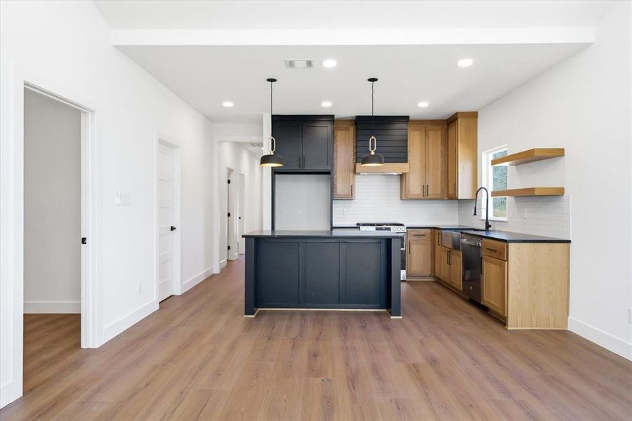 Spacious and well utilized kitchen!