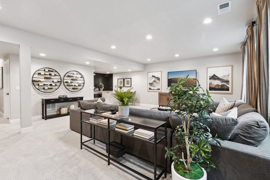 Representative furnished interior of a home built from the Silverton by Landsea Homes in Highlands Preserve, Mead (Image 69).