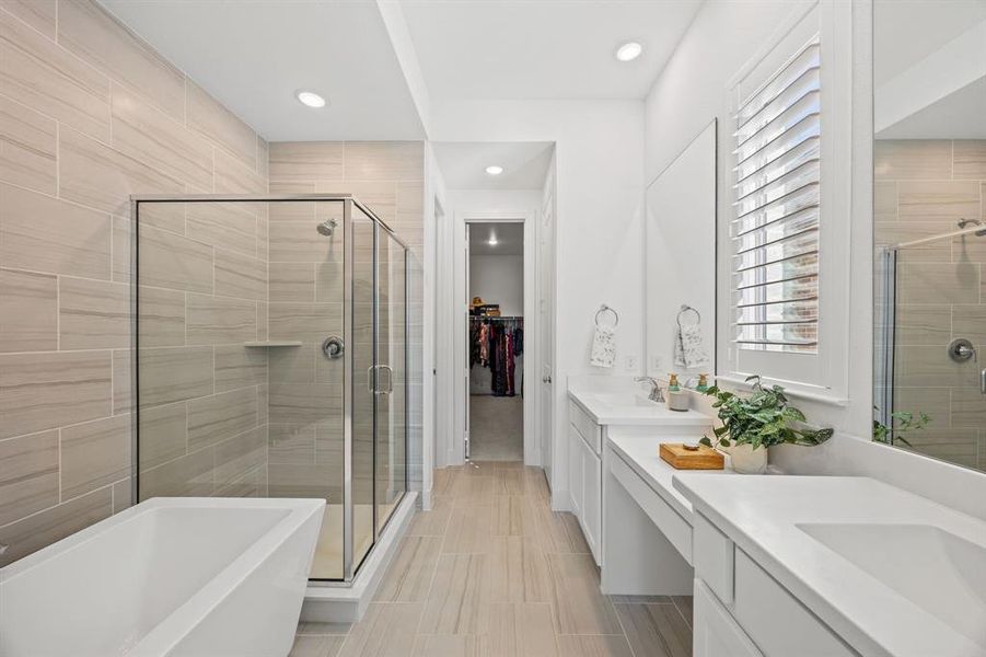 Furnished interior view inside a new home in Thompson Farms: 50ft. lots, Van Alstyne (Image 15).