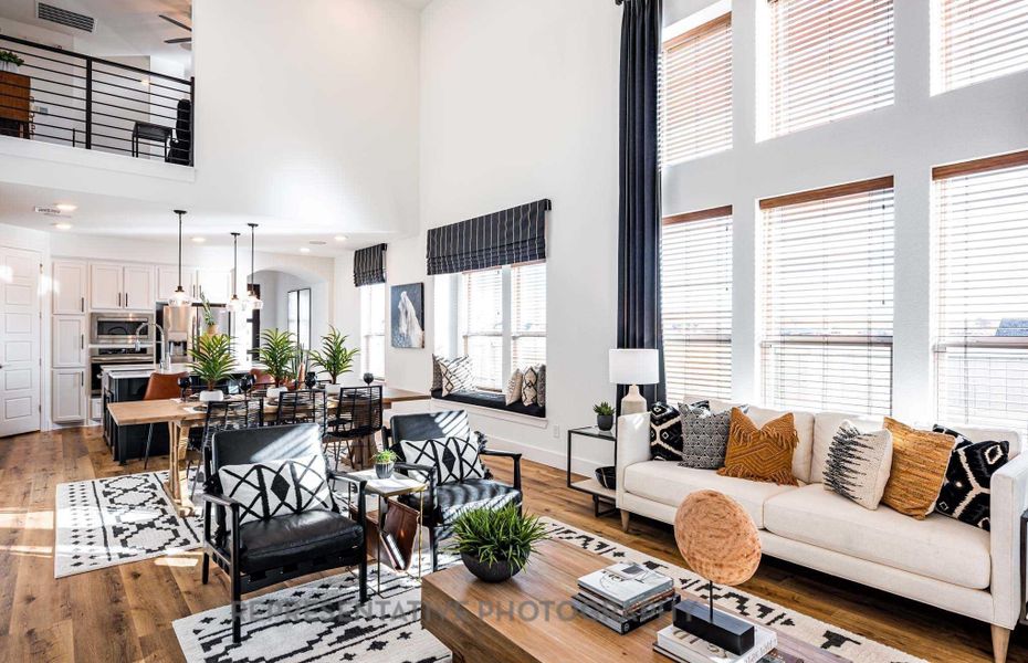 Furnished interior view inside a new home in Pomona: 40ft. lots, Manvel (Image 8).