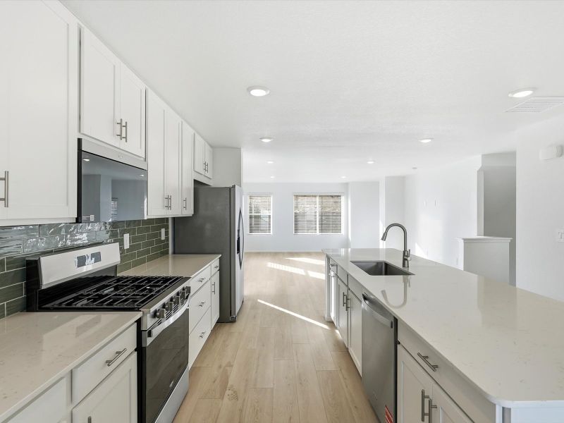 Furnished interior view inside a new home in Three Hills, Morrison (Image 4). Furnished interior view inside a new home in Three Hills, Morrison (Image 4).