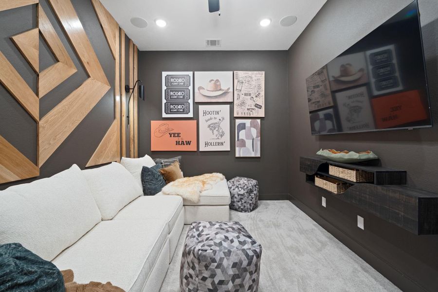 Media room *Representative photo of a furnished model of the same plan*