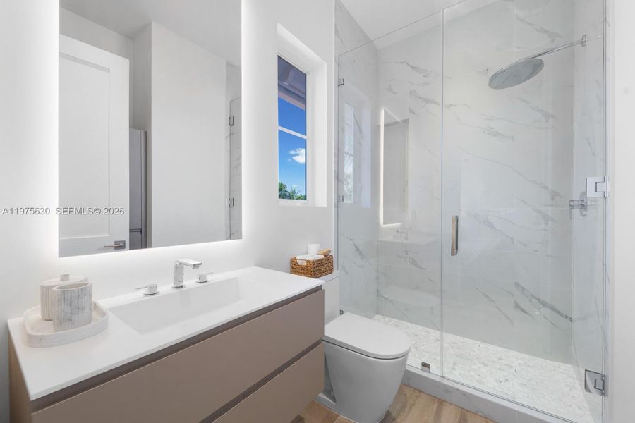 Furnished interior view inside a new home in , Coral Gables (Image 16).