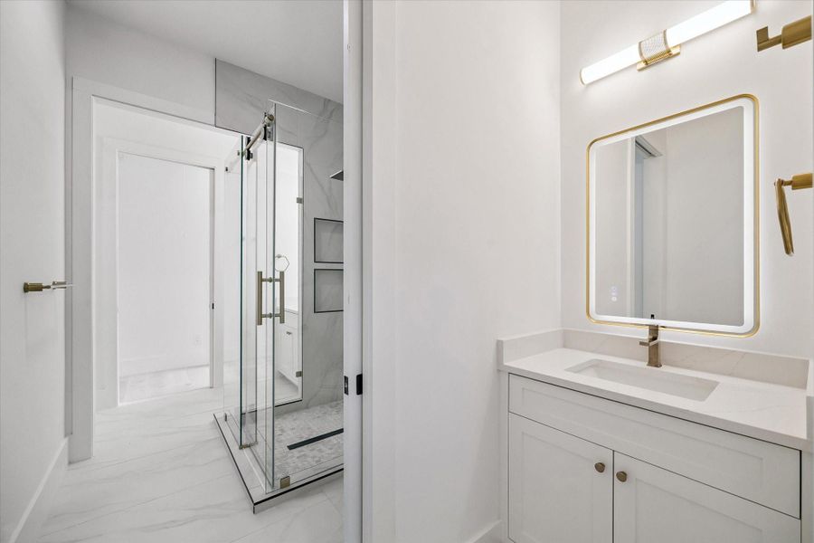 Furnished interior view inside a new home in , Houston (Image 8).