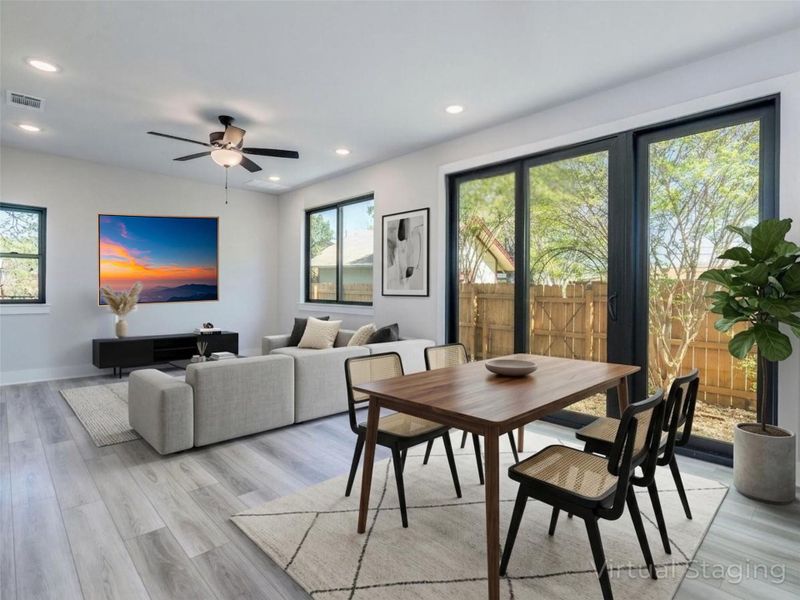 Furnished interior view inside a new home in , Austin (Image 8).