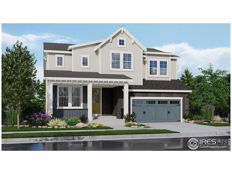 Exterior Rendering - Approved HOA Colors Are Different